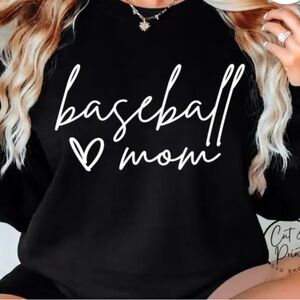 Baseball Mom Graphic Sweatshirt